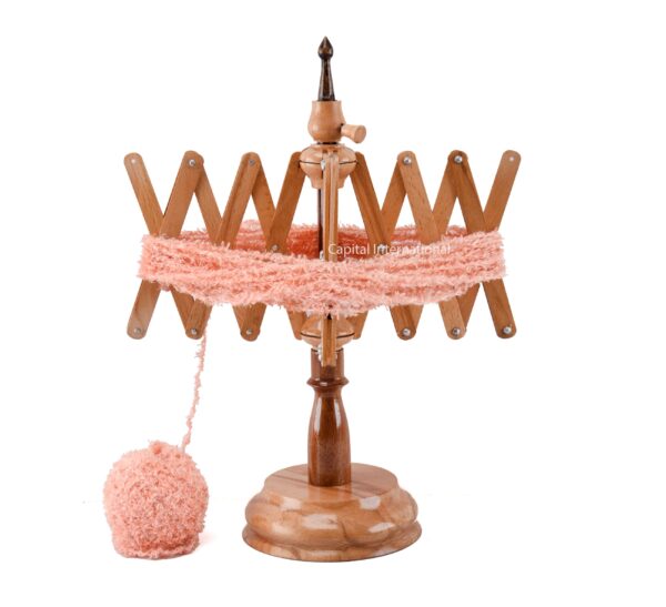 Wooden Table Top Swift Yarn Winder | Knitting & Crochet Accessories | Umbrella Yarn Swift Holder