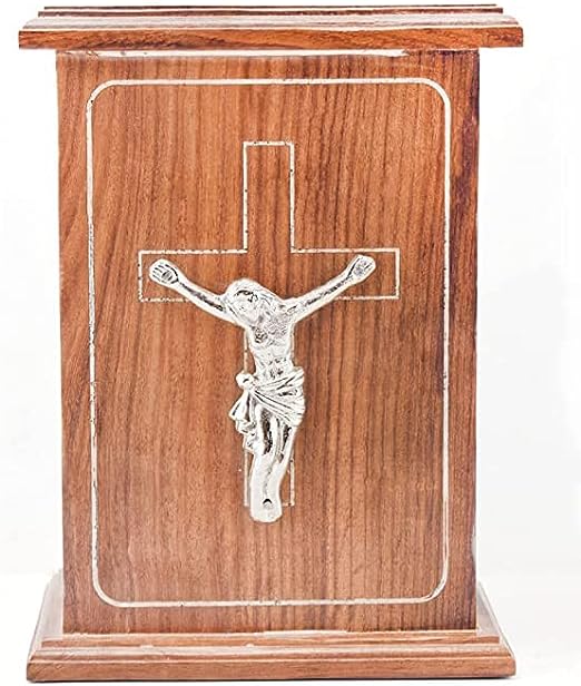 Discover a beautifully crafted wooden urn box designed to honor the memory of your loved one.
